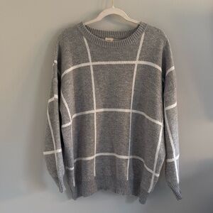 Vici Collection - Window Pane Sweater